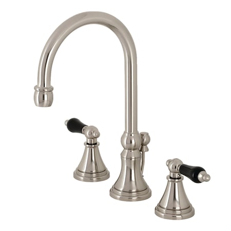 Kingston Brass KS2988PKL Duchess Widespread Bathroom Faucet W/ Brass Pop-Up, Nickel KS2988PKL